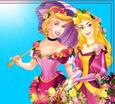  Princesses cinderella and Aurora