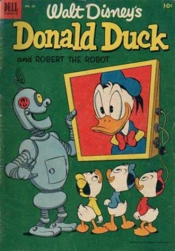  Donald बत्तख, बतख and Robert the Robot Comic Book