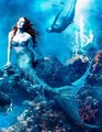Julianne Moore and Michael Phelps as Mermaids - disney-princess photo