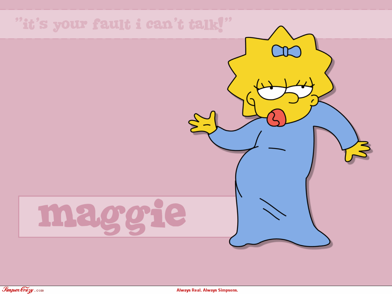 Maggie - the-simpsons wallpaper