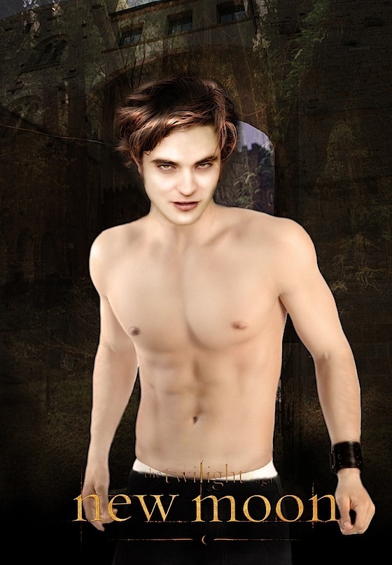 series twilight fan Art: New Moon Edward Cullen.