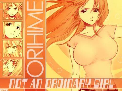  Inoue Orihime in jeruk, orange
