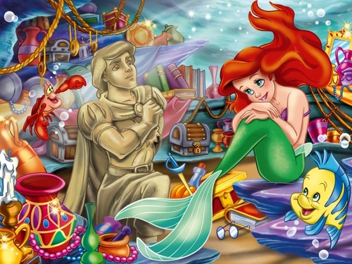  Walt Disney karatasi za kupamba ukuta - The Little Mermaid