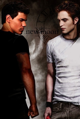  Jacob & Edward-New Moon Poster