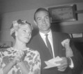 Sean Connery & wife (1960s)  - candid - classic-movies photo