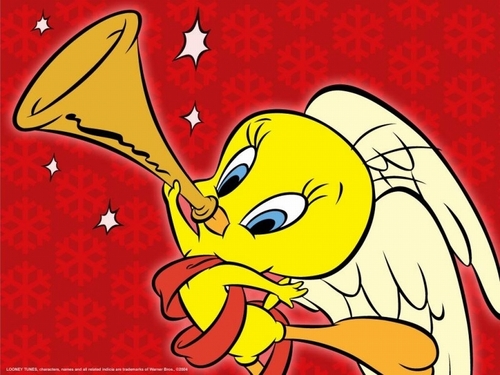  Tweety Bird Christmas پیپر وال