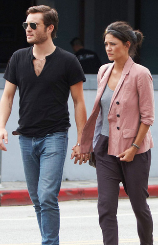  Ed Westwick and Jessica Szohr out in LA