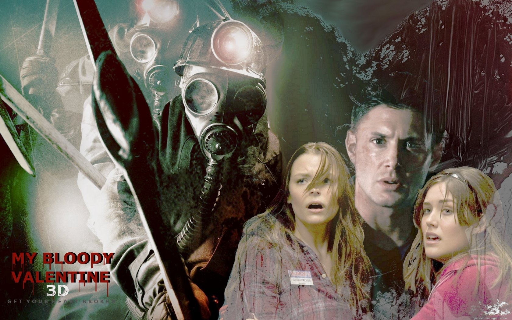 Wallpaper of My Bloody Valentine 3D for fans of Jensen Ackles. 