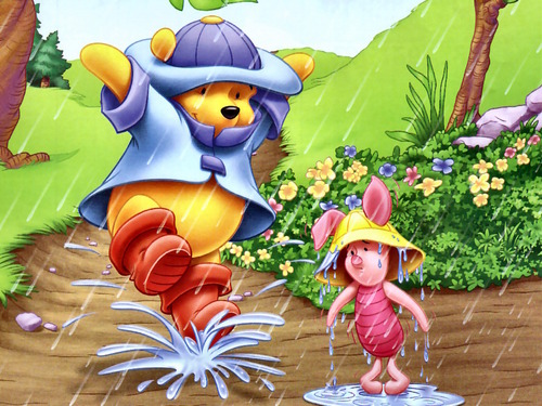  Winnie the Pooh and Piglet वॉलपेपर