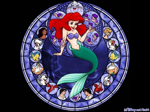  Walt ডিজনি দেওয়ালপত্র - The Little Mermaid