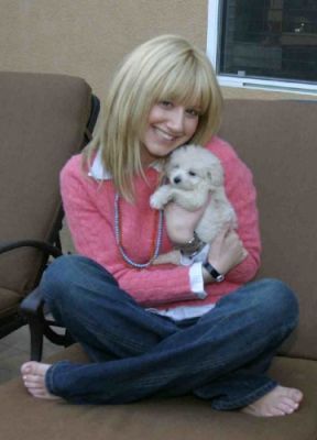 Ashley Tisdale At Her Home
