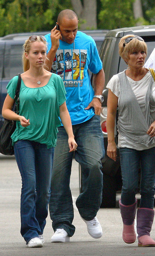 Kendra out and about with family