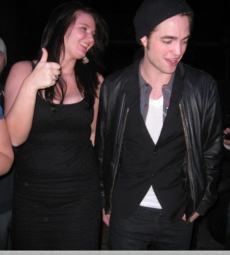 Robert Pattinson with female fan in the Sage and The Dills concert at The Metropole in Vancouver - 2009