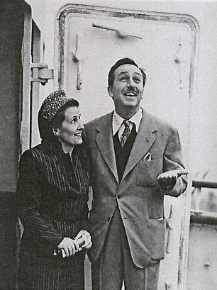 Walt and his wife Lillian, 1946