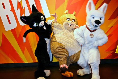  Bolt, Mittens, and Rhino at Disney World