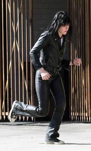  Kristen in her Joan Jett leathers for The Runaways