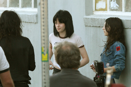  On The Set Of 'The Runaways'