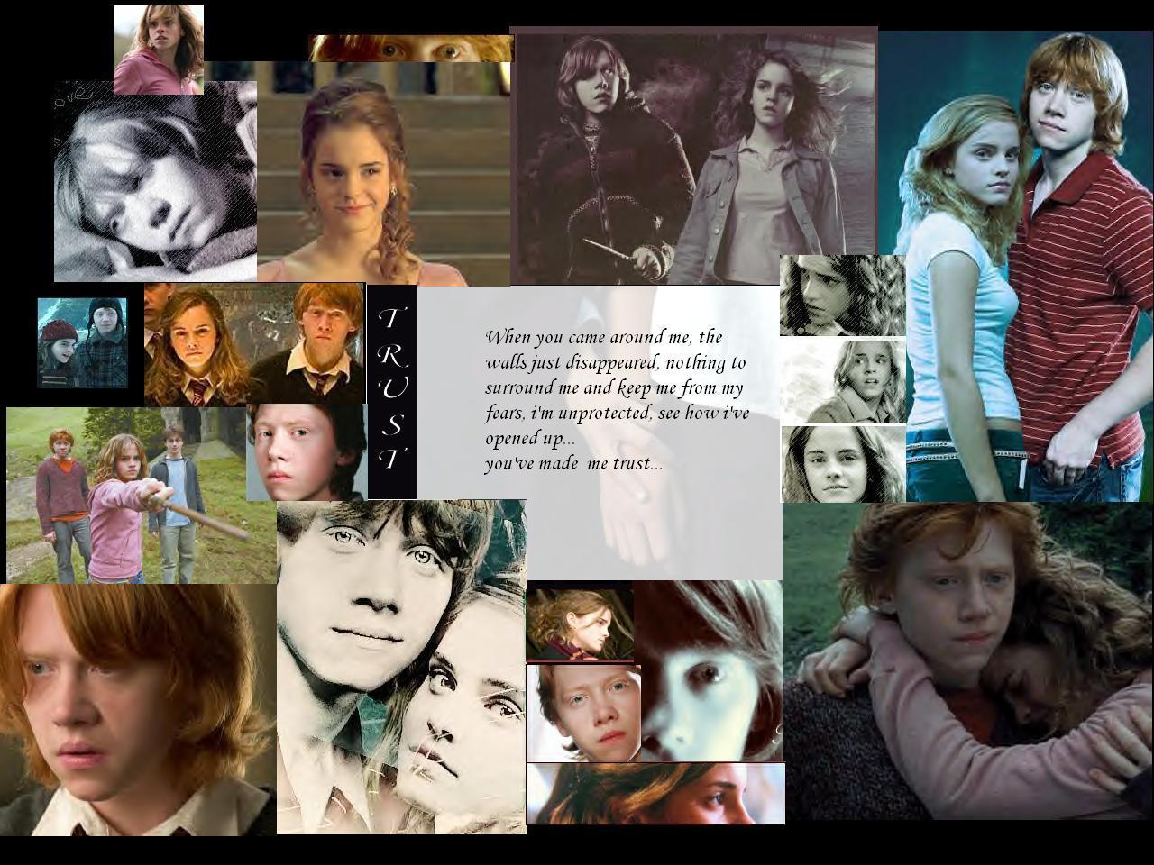 Ron/Hermione - Couples from Harry Potter Wallpaper (6865079) - Fanpop