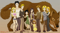 cullen family and jacob - twilight-series fan art