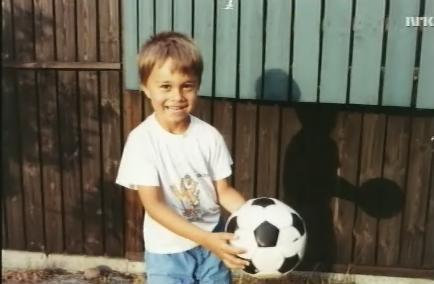  Alex with a football