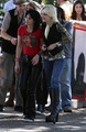 Kristen and Dakota on The Runaways set - twilight-series photo