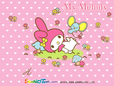  My Melody Mother's dag e-Card