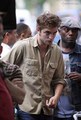 Robert Pattinson on Remember Me Set - robert-pattinson photo