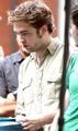 Robert Pattinson on Remember me set - twilight-series photo