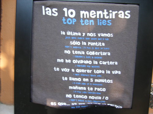  상단, 맨 위로 Ten Lies