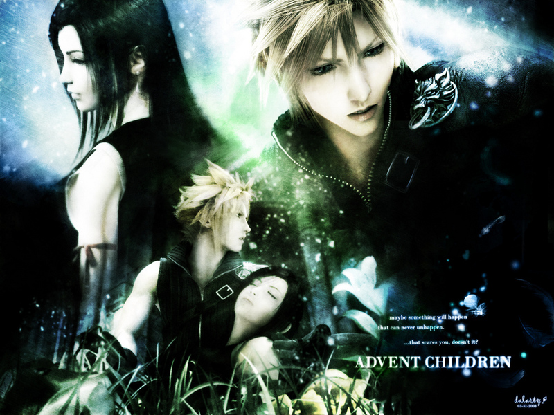 tifa wallpaper. cloud and tifa for ever