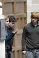on the set deathly hallow - daniel-radcliffe photo