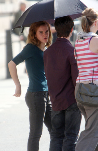  on the set deathly hallow
