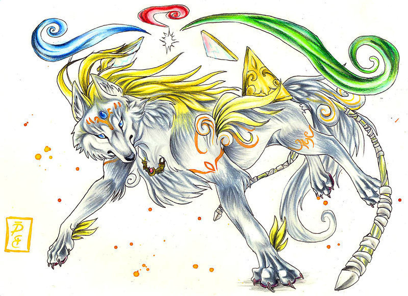anime wolves drawings. Anime Animals