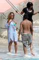 Beyonce on the beach in Nice - beyonce photo