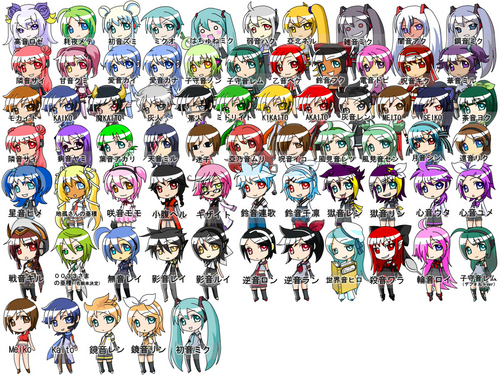 I think all the VOCALOIDS
