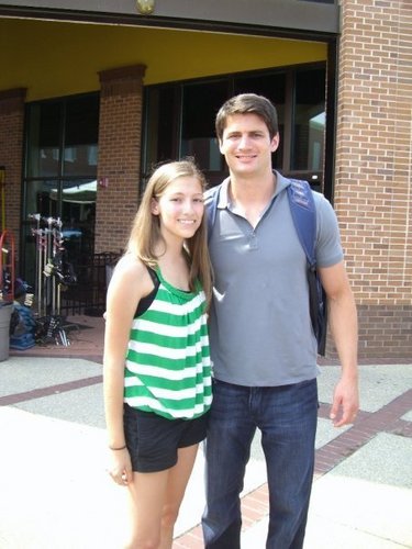 James with fans <3