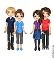 Mike with Jess and Angela with Ben - twilight-series fan art