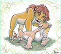 Teenage Simba & Nala - the-lion-king fan art