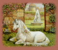 Unicorn with Unicorn Fountain - unicorns photo
