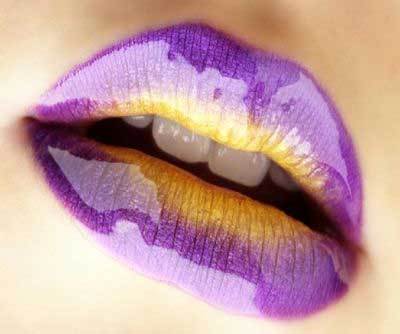  tolet, violet & Yellow Lips