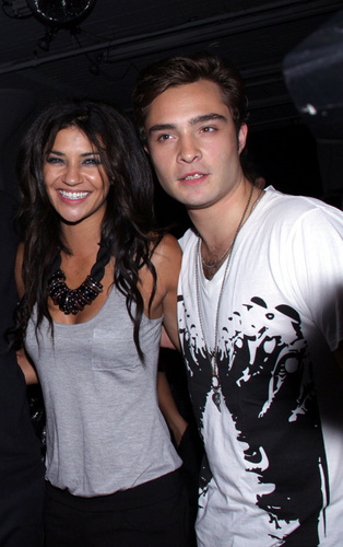  Ed Westwick and Jessica Szohr at the M.A.C. Cosmetics private artist’s studio tour