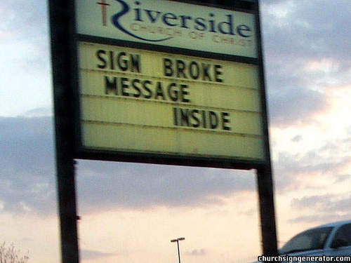  Funny Church Sign