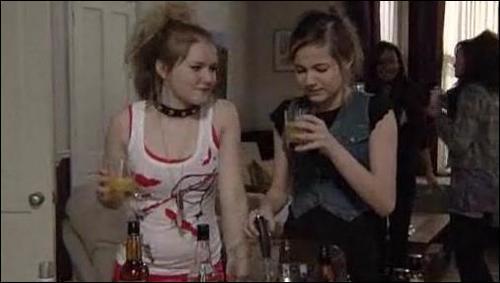 Lucy and Lauren at Lucy's house party