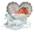Unicorn And Heart,Animated - unicorns photo