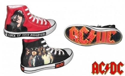 AC/DC converse shoes