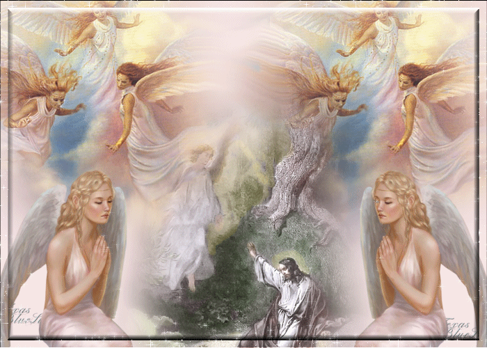 3d wallpaper of jesus. Jesus And The Angels,Animated
