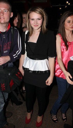  Mel and Maddie leaving the Hannah Montana Premiere x