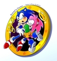 Sonic and Amy hug - sonamy photo