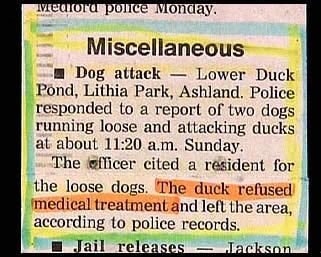 Strange And Funny Newspaper Clippings