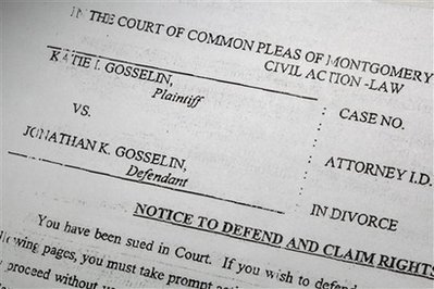  a copy of divorce papers